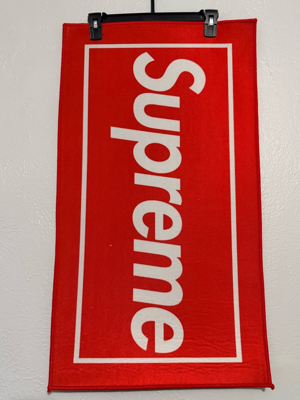 Supreme Logo Custom made Rug/Room Decor 31.5x17.5